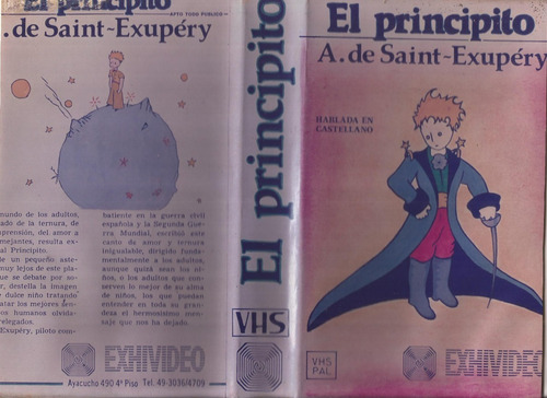 El Principito Vhs A. De Saint-exupery Español