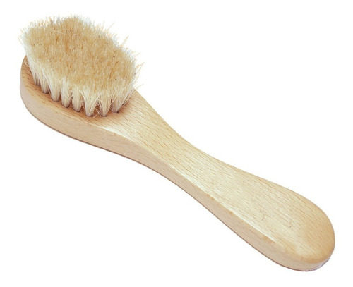 Imagen 6 de 9 de Cepillo Facial Mango Madera Exfoliante Cerdas Naturales Full