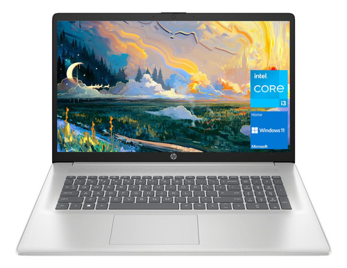 HP 17 Laptop, SSD 256GB, 8GB RAM, HDMI, Webcam, Wi-Fi.