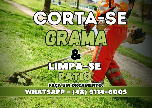 Corta-se Grama E Limpa-se Patio 