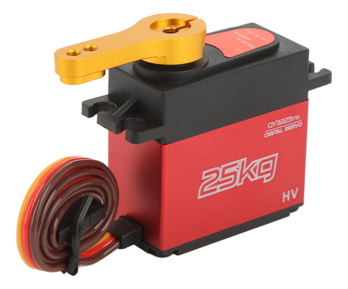 Servomotor Digital De Motor De Dirección Rc, 25 Kg, Resisten