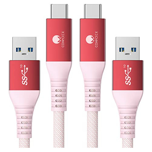 Type C Cable 3a Fast Charging, Conmdex [2-pack, 3ft] Usb 3.1