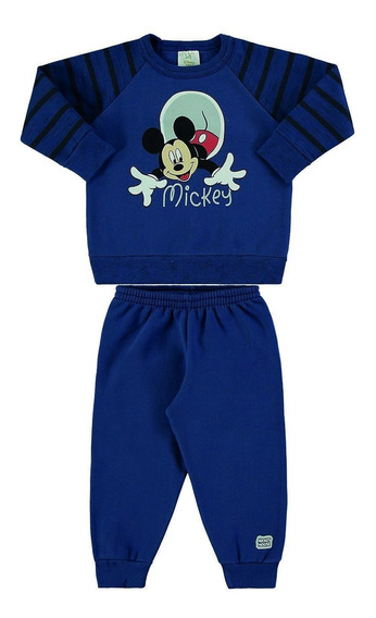 conjunto moletom mickey bebe