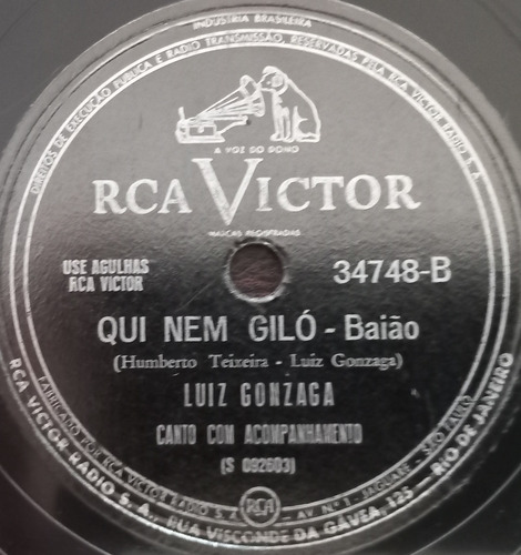 78 Rpm Luiz Gonzaga - Vira E Mexa - Qui Nem Giló