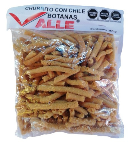 Botana Churrito Salado Con 250 Gr Deliciosos, 20 Piezas