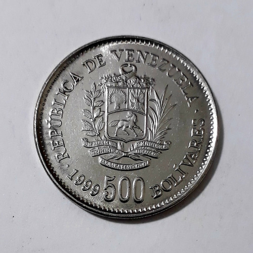 Moneda Venezolana Año 1999 - 500 Bolívares