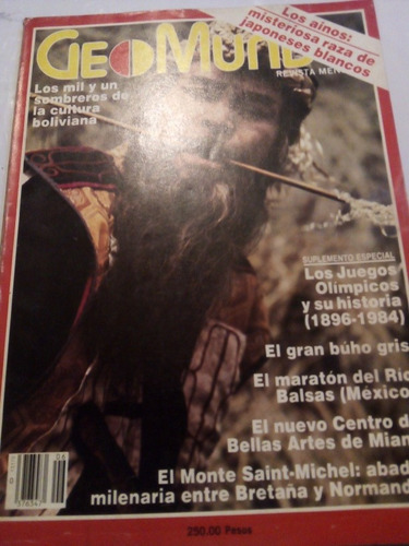 Revista Geomundo Junio 1984 Juegos Olímpicos Y Más 