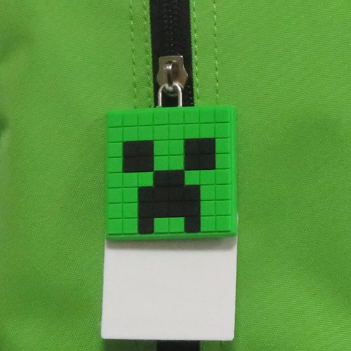 Mochila Espalda Urbana Minecraft Creeper Personaje 16 Pulg Verde Lisa