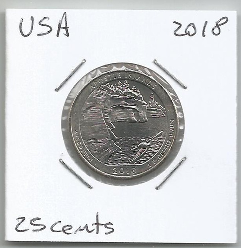 Musa75 Estados Unidos 25 Cents 2018 Islas Apostle  S/c #2