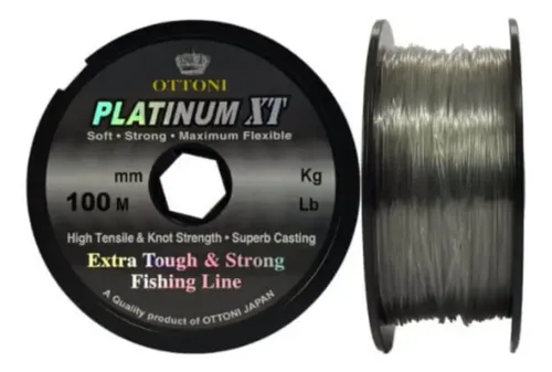 Linha Monofilamento Platinum Xt 0,60 Mm 96 Lb C/ 100 M | MercadoLivre