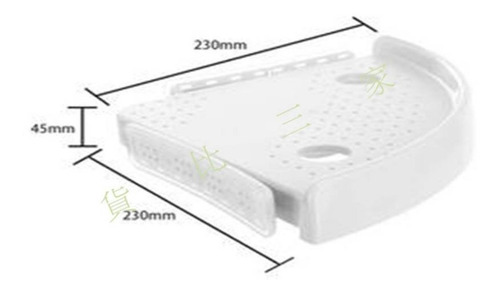 Repisa Organizador De Baño Esquinero Estante Regadera
