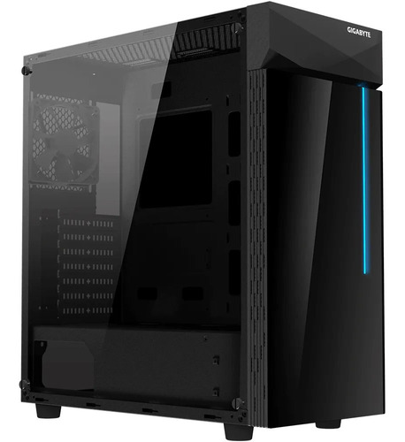 Gabinete Gaming Gigabyte C200 Glass (sin Fuente) - Bk