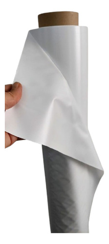 Tela Plástica Impermeable En Pvc Por 3 Metros Blanco 150 Mic. En Pvc