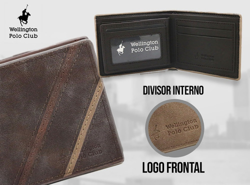 Imagen 4 de 10 de Billetera Wellington Polo Club Orginial Hombre Tarjetero H B