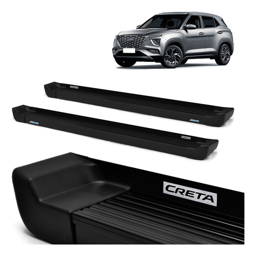 Par Estribo Lateral Prime Preto Pisante Creta 2021 A 2024