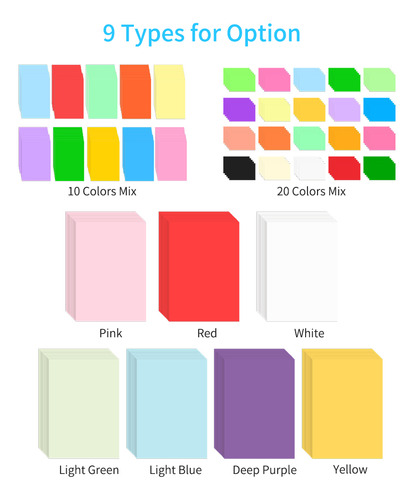 Papel De Copia En Color A4 De 70 G/m² Para Impresión, Escrit