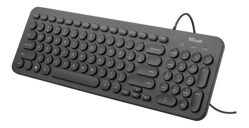 Teclado Super Silencioso Trust Muto Español Slim Usb Pc 