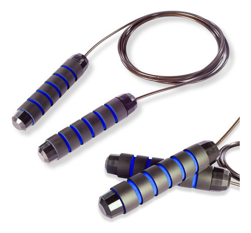 Corda De Pular Cross Speed Rope Rolamento Profissional azul Cor Azul