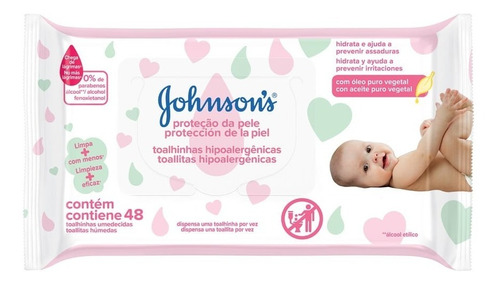 Johnson's Baby Toallitas Húmedas Extra Cuidado X 48 Un