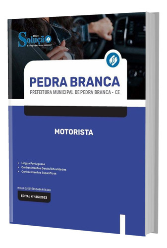 Apostila Prefeitura De Pedra Branca Ce 2023 - Motorista