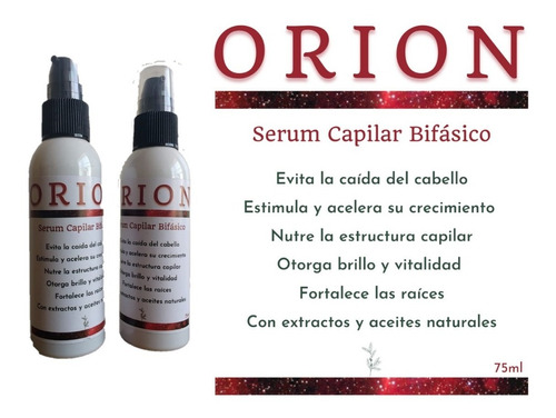 Orion Capilar Caída Cabello Aumenta Crecimiento Nutre X 2 Un