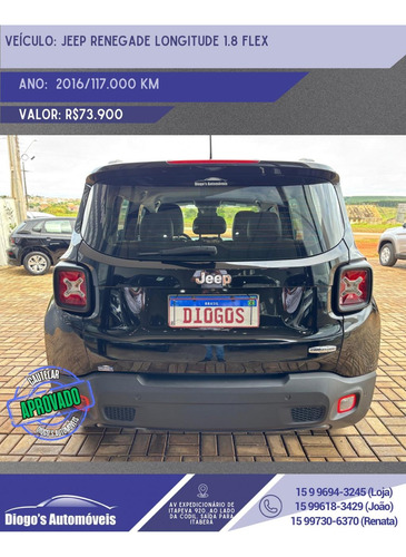 Jeep Renegade 1.8 Longitude Flex Aut. 5p