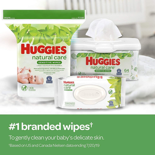 Imagen 7 de 8 de Huggies - Toallitas Para Bebe Sin Aroma Sensibles 6 Paquetes