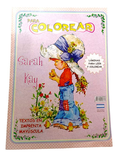 Libro Para Leer Y Colorear Sarah Kay - Imprenta Mayuscula