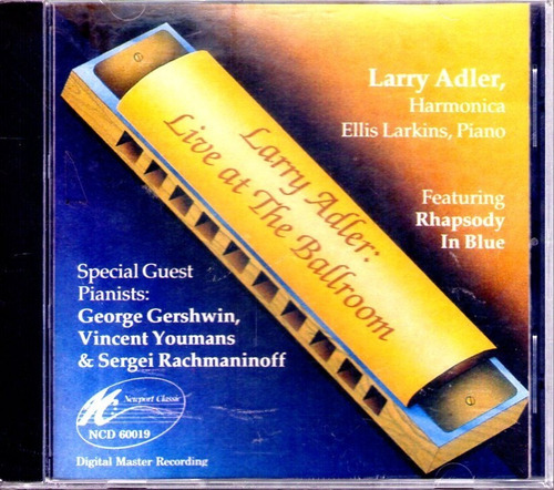 Larry Adler - Live At The Ballroom - Armonica -  Cd 