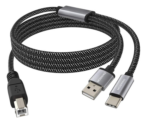 2en1 Usb Cable De Impresora 32.8ft/10m Usb C Midi Cable...