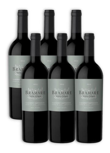 Vino Bramare Cabernet Sauvignon Caja X6u 750ml Luján De Cuyo