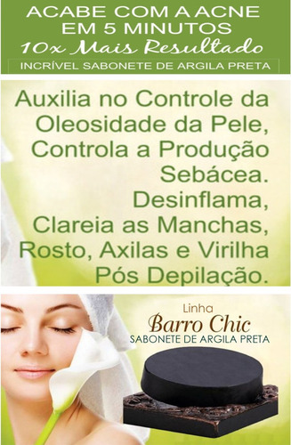 02 Sabonete Argila Pelo Encravado Bolinha Bumbum Barba Axila
