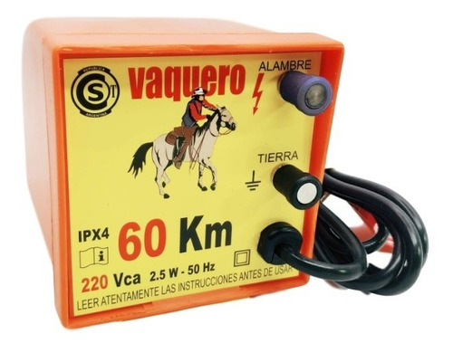 Boyero Eléctrico Certificado 60km 220v Vaquero 2 Joules Peón