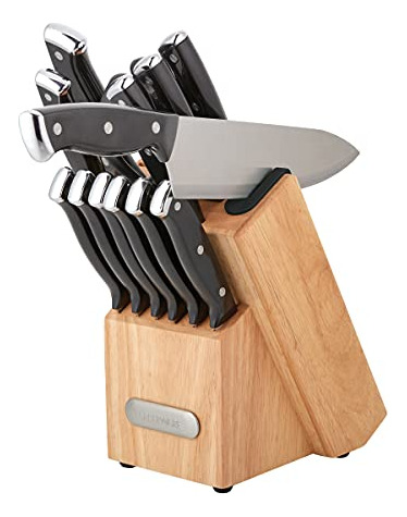 Juego De Bloques De Cuchillos Farberware Edgekeeper Con Trip