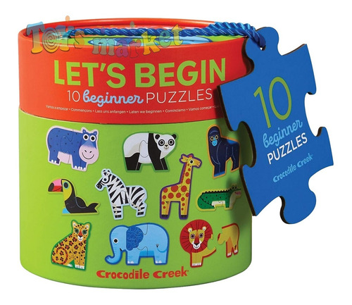 Rompecabezas Infantil De 2 Piezas Puzzle Crocodile Creek 