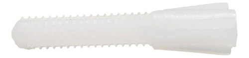 Taquete De Plástico Con Rosca, Mxprs-002, Medida 1/4 , 6.3mm Color Blanco