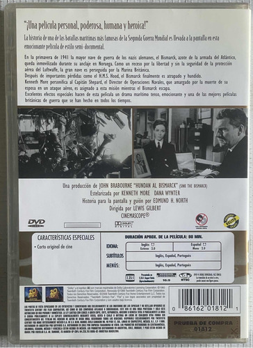 Hundan Al Bismarck Dvd Kenneth More Q