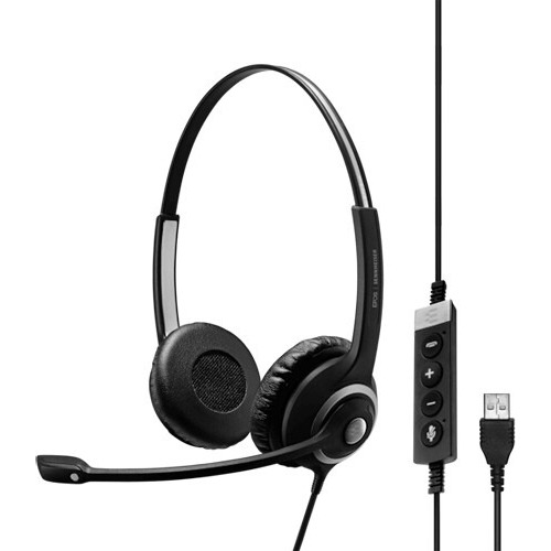 Auriculares Sennheiser Impact Sc 260 Usb Ms Ii Color Negro
