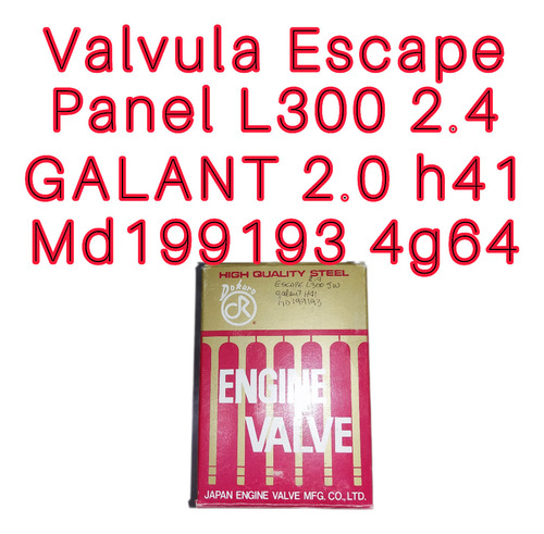 Valvula Escape Mitsubishi Panel L300 2.4 Galant 2.0 H41 4g64