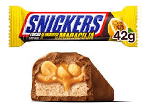 Chocolate Snickers Mousse De Maracuya Caja 20 Unidades X 42g
