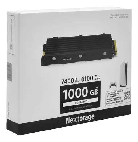 Ssd Nextorage M.2 1tb Ps5 Nvme - Nem-pab1tb/n Sym Verde