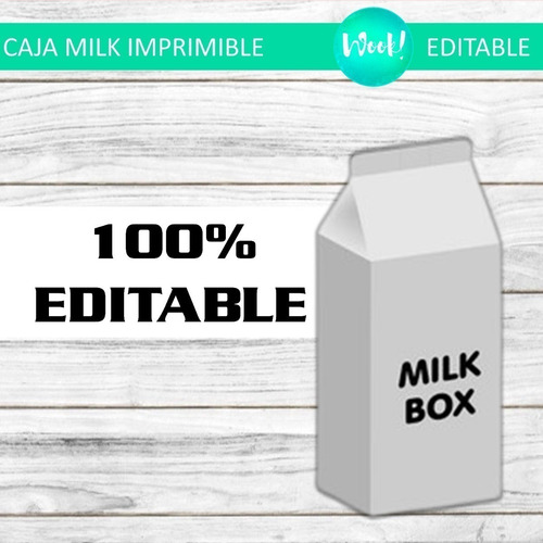 Sorpresita Caja Milk Box Imprimible Editable De Peppa Pig