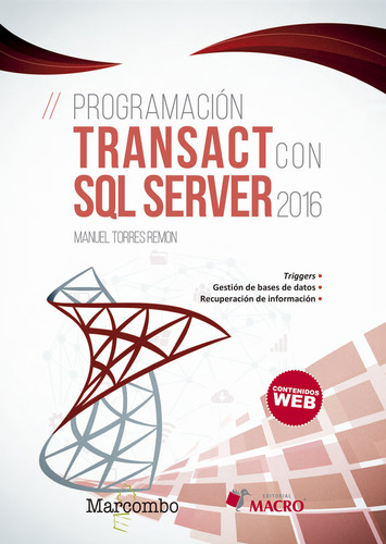 Libro Programaciã³n Transact Con Sql Server 2016 - Torres...