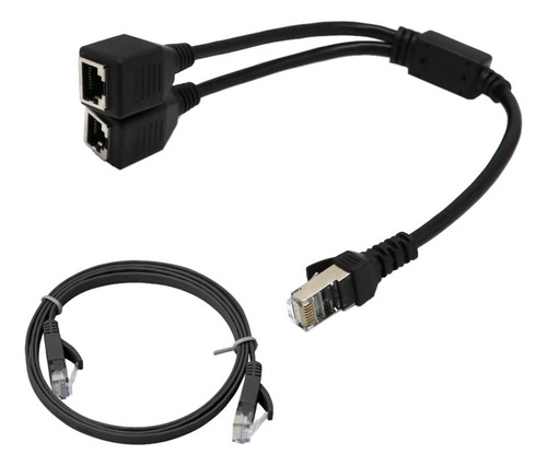 Adaptador Ethernet Y Divisor, Cat Six Acoplador Lan Ethernet