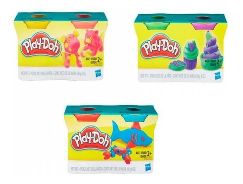 Imagen 7 de 10 de Oferta Del Dia Play Doh Modeling Compound Surt X2 Latas 2365