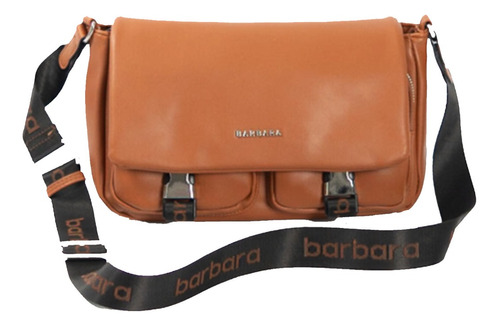 Bandolera Dama Cuero Sintetico Cartera Barbara Bags C/ Tapa