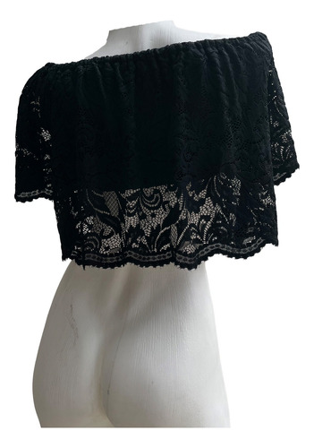 Blusa Top Bordado De Flores