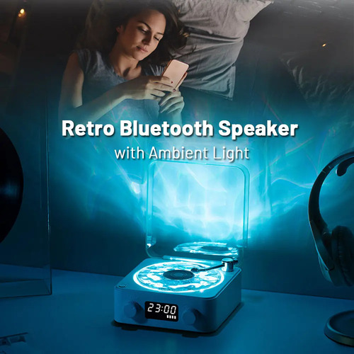 Parlante Proyector Vintage - Tocadiscos - Waves Vinyl