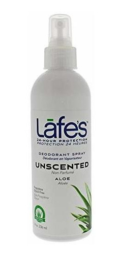 Desodorante En Spray De Lafe, Aloe, De 8 Onzas (3 Conde)
