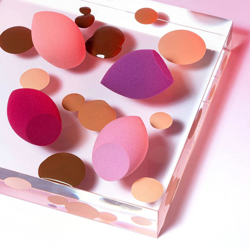 Esponjas Para Cutis, De Espuma, Tamaño Mini, Set De 4 Piezas